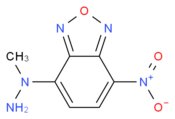 4-(1-methylhydrazin-1-yl)-7-nitro-2,1,3-benzoxadiazole_分子结构_CAS_214147-22-5