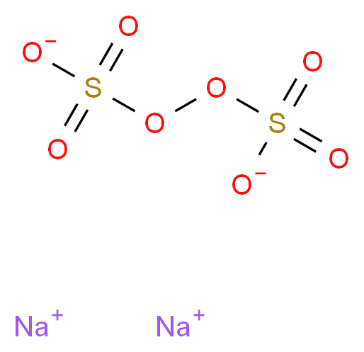 disodium O-[(sulfonatoperoxy)sulfonyl]oxidanidolate_分子结构_CAS_7775-27-1