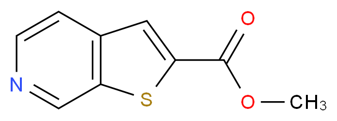 Methyl thieno[2,3-c]pyridine-2-carboxylate_分子结构_CAS_870243-58-6)