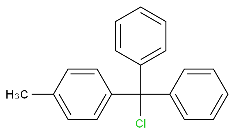 (Chloro(p-tolyl)methylene)dibenzene_分子结构_CAS_23429-44-9)