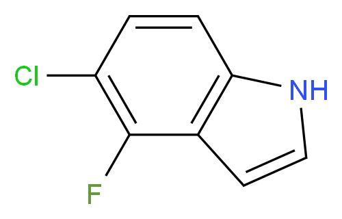 5-Chloro-4-fluoro-1H-indole_分子结构_CAS_376646-56-9)