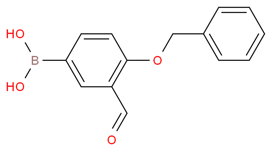 3-FORMYL-4-BENZYLOXYPHENYLBORONIC ACID_分子结构_CAS_121124-98-9)