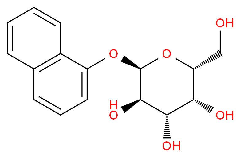 (2R,3R,4S,5R,6R)-2-(hydroxymethyl)-6-(naphthalen-1-yloxy)oxane-3,4,5-triol_分子结构_CAS_65174-63-2