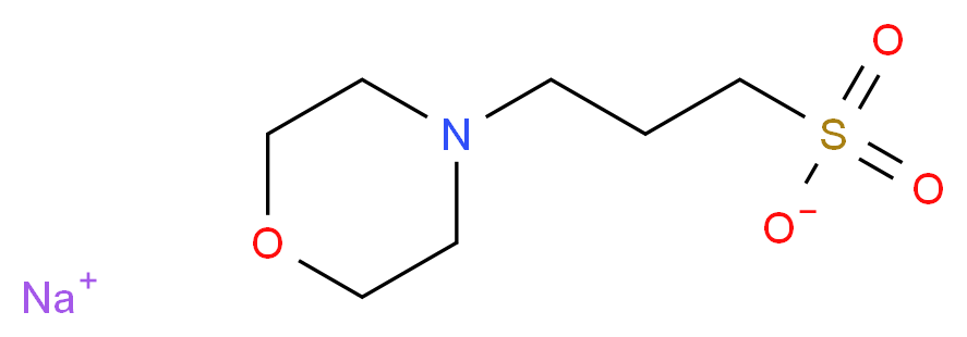 sodium 3-(morpholin-4-yl)propane-1-sulfonate_分子结构_CAS_71119-22-7