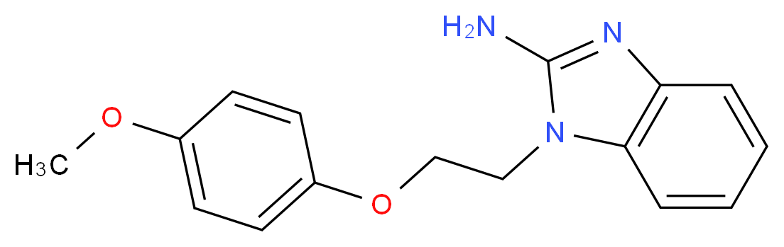 1-[2-(4-Methoxy-phenoxy)-ethyl]-1H-benzoimidazol-2-ylamine_分子结构_CAS_325822-94-4)