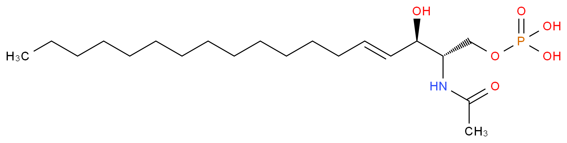 C2 Ceramide-1-phosphate_分子结构_CAS_151729-55-4)