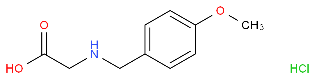 2-((4-methoxybenzyl)amino)acetic acid hydrochloride_分子结构_CAS_)