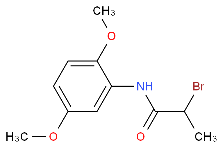 2-Bromo-N-(2,5-dimethoxyphenyl)propanamide_分子结构_CAS_)