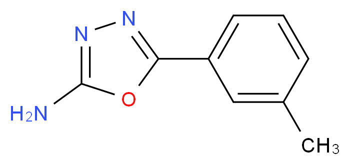 5-(3-methylphenyl)-1,3,4-oxadiazol-2-amine_分子结构_CAS_109060-64-2)