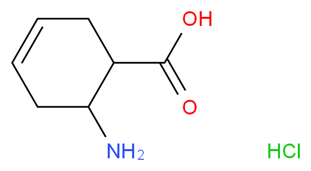 顺式-6-氨基-3-环己烯-1-羧酸 盐酸盐_分子结构_CAS_57266-56-5)