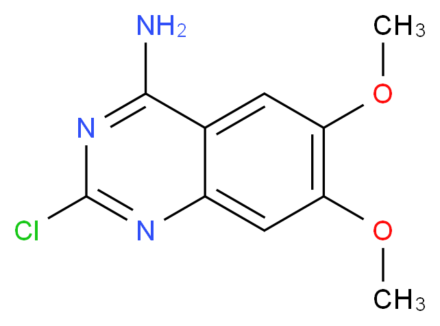 2-chloro-6,7-diMethoxy-4-QuinazolinaMine_分子结构_CAS_23680-84-4)