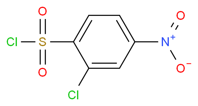2-Chloro-4-nitrobenzene-1-sulfonyl chloride_分子结构_CAS_20201-03-0)
