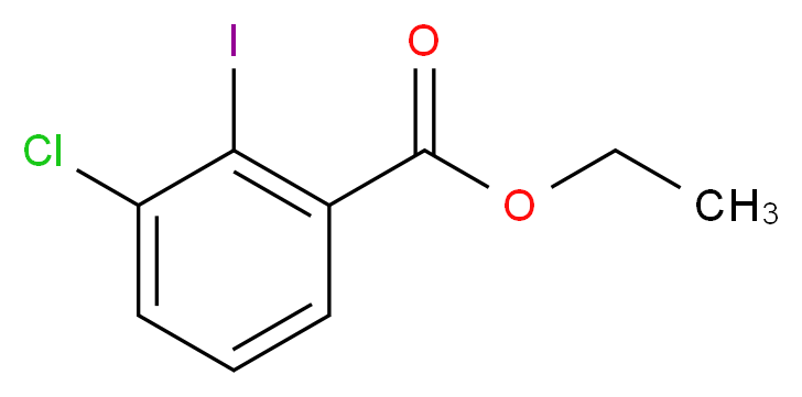 ethyl 3-chloro-2-iodobenzoate_分子结构_CAS_918402-52-5
