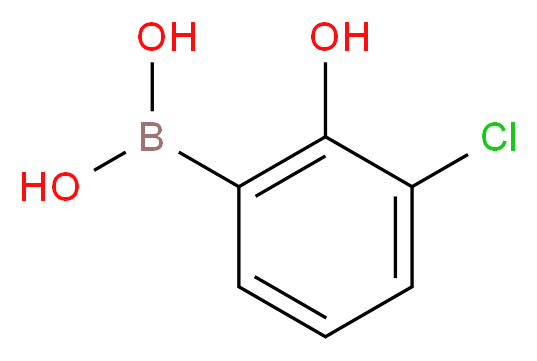 3-CHLORO-2-HYDROXYPHENYLBORONIC ACID_分子结构_CAS_951655-50-8)