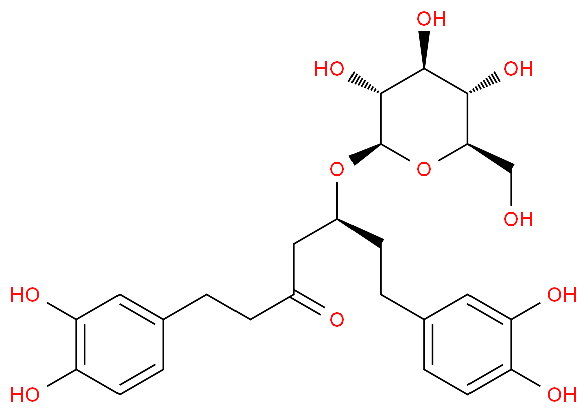 Hirsutanonol 5-O-glucoside_分子结构_CAS_93915-36-7)