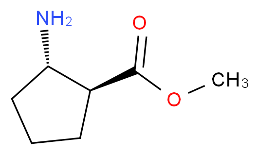 methyl (1S,2S)-2-aminocyclopentane-1-carboxylate_分子结构_CAS_154460-33-0