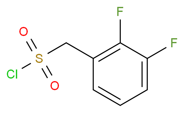 (2,3-DIFLUOROPHENYL)METHANESULFONYL CHLORIDE_分子结构_CAS_886498-49-3)