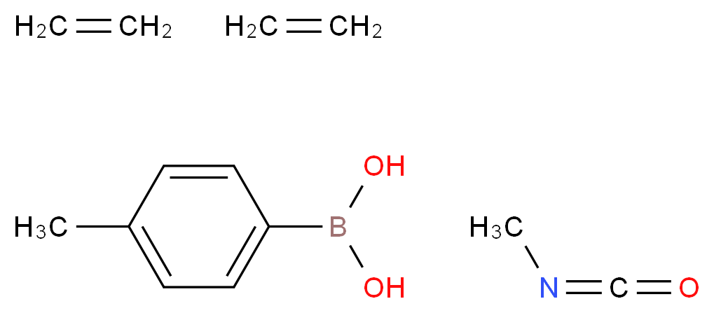 (4-methylphenyl)boronic acid; bis(ethene); isocyanatomethane_分子结构_CAS_850568-32-0