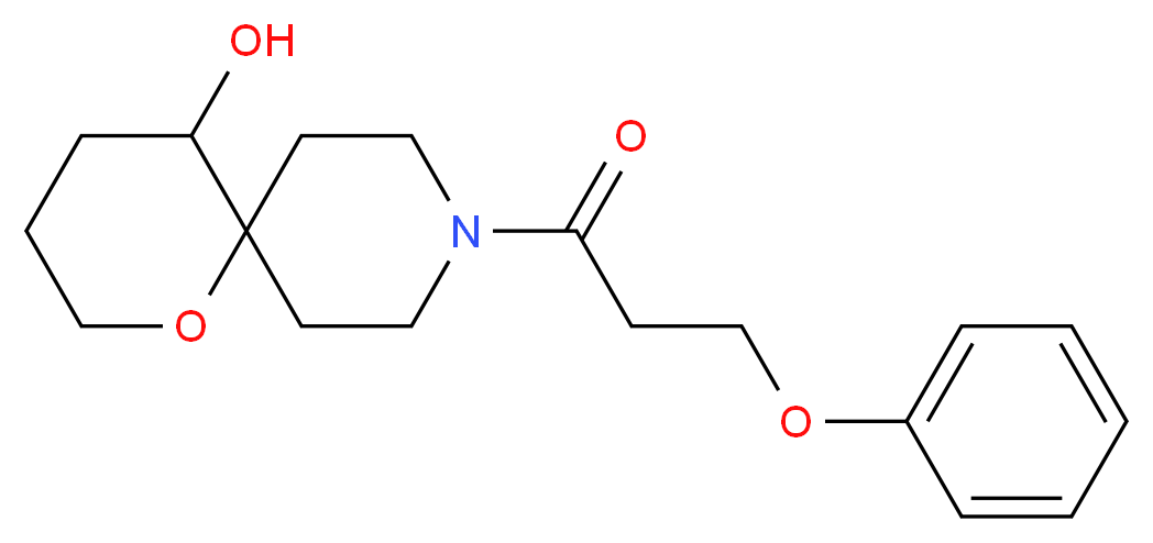 9-(3-phenoxypropanoyl)-1-oxa-9-azaspiro[5.5]undecan-5-ol_分子结构_CAS_)