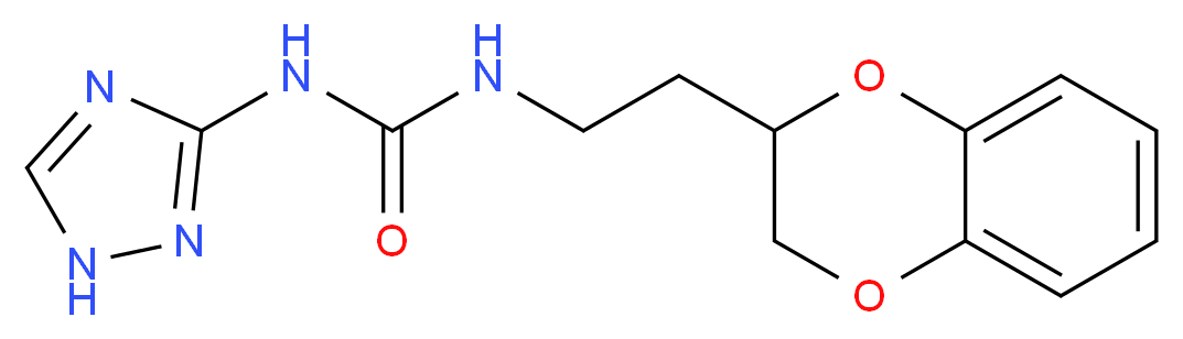 N-[2-(2,3-dihydro-1,4-benzodioxin-2-yl)ethyl]-N'-1H-1,2,4-triazol-3-ylurea_分子结构_CAS_)