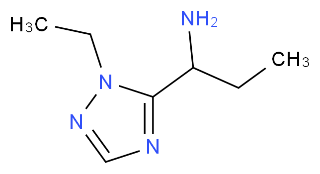 1-(1-ethyl-1H-1,2,4-triazol-5-yl)-1-propanamine_分子结构_CAS_1060817-32-4)