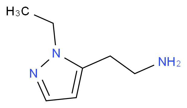 [2-(1-Ethyl-1H-pyrazol-5-yl)ethyl]amine_分子结构_CAS_)