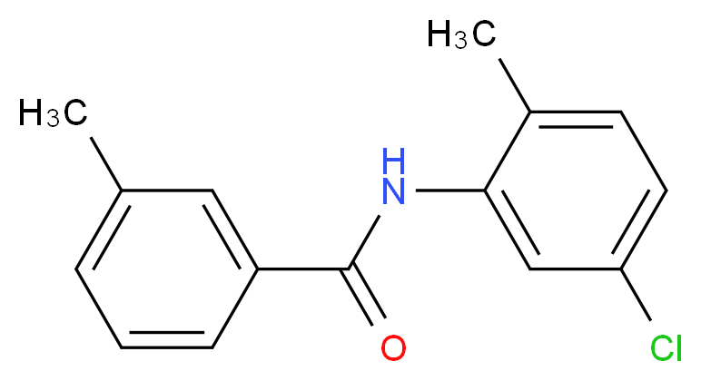 N-(5-chloro-2-methylphenyl)-3-methylbenzamide_分子结构_CAS_304890-11-7