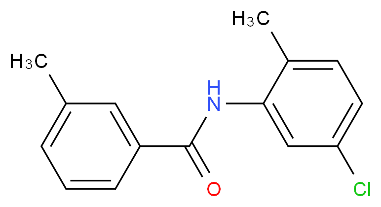 N-(5-Chloro-2-methylphenyl)-3-methylbenzamide_分子结构_CAS_304890-11-7)