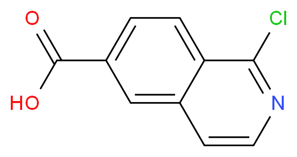 1-chloroisoquinoline-6-carboxylic acid_分子结构_CAS_1256787-42-4