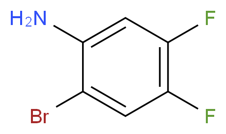 2-Bromo-4,5-difluoroaniline_分子结构_CAS_64695-79-0)