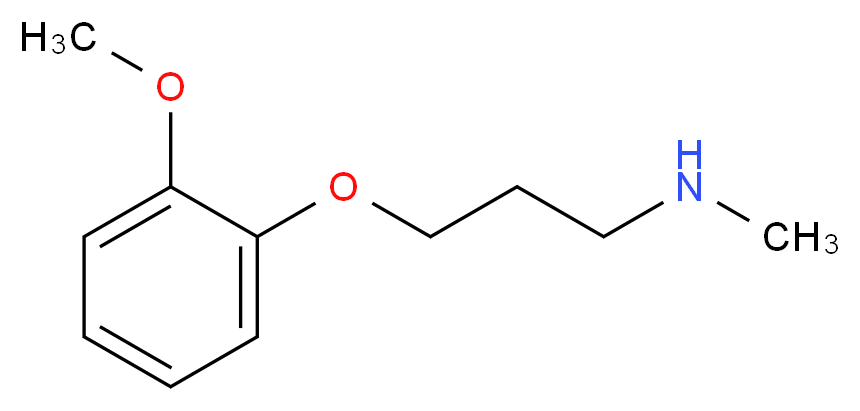 [3-(2-Methoxy-phenoxy)-propyl]-methyl-amine_分子结构_CAS_)