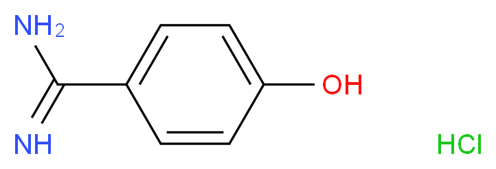 4-Hydroxybenzamidine hydrochloride_分子结构_CAS_38148-63-9)