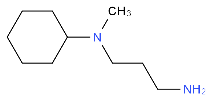 N-(3-aminopropyl)-N-methylcyclohexanamine_分子结构_CAS_26735-20-6