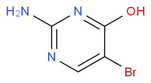 2-Amino-5-bromo-4-pyrimidinol_分子结构_CAS_61937-71-1)