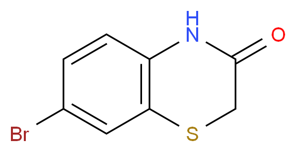 7-溴-2H-[1,4]-苯并噻嗪-3(4H)-酮_分子结构_CAS_90814-91-8)