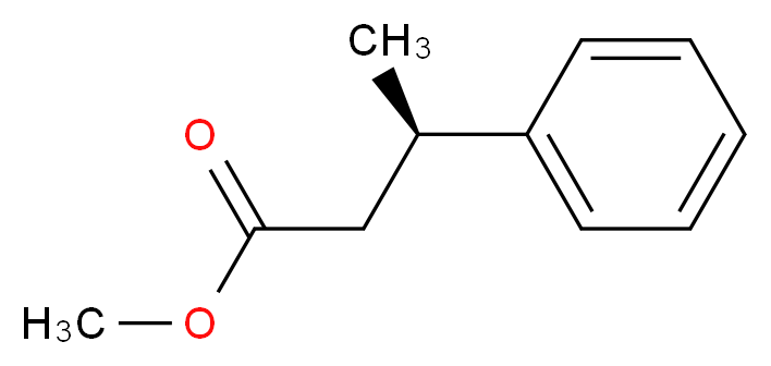 methyl (3R)-3-phenylbutanoate_分子结构_CAS_1472-07-7