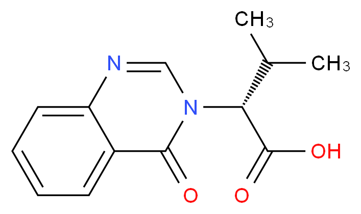 (2R)-3-Methyl-2-(4-oxoquinazolin-3(4H)-yl)-butanoic acid_分子结构_CAS_880810-89-9)