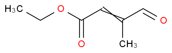 ethyl 3-methyl-4-oxobut-2-enoate_分子结构_CAS_62054-49-3