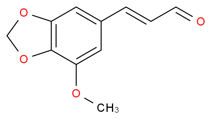 3-Methoxy-4,5-methylenedioxycinnamaldehyde_分子结构_CAS_74683-19-5)