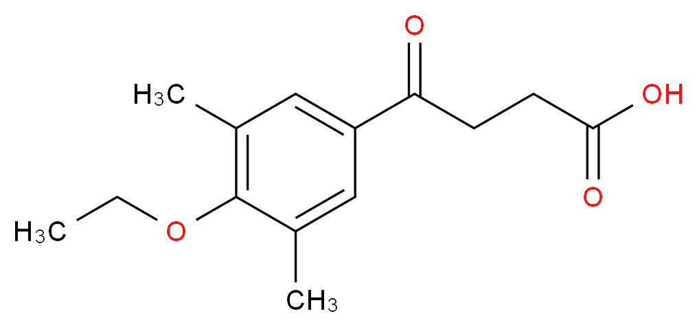 4-(4-Ethoxy-3,5-dimethyl-phenyl)-4-oxo-butyric acid_分子结构_CAS_)