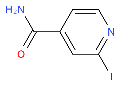 2-碘吡啶-4-甲酰胺_分子结构_CAS_)