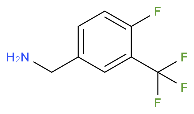 4-Fluoro-3-(trifluoromethyl)benzyl amine_分子结构_CAS_67515-74-6)