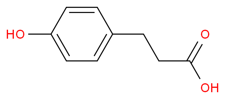 3-(4-hydroxyphenyl)propanoic acid_分子结构_CAS_)