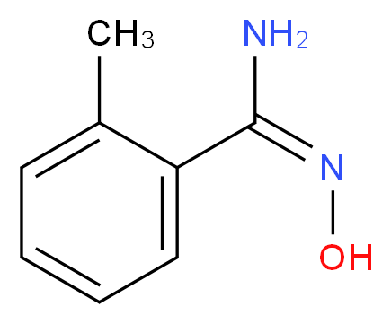 (E)-N'-hydroxy-2-methylbenzene-1-carboximidamide_分子结构_CAS_40312-14-9