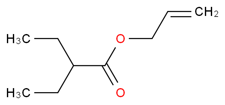 2-乙基丁酸烯丙酯_分子结构_CAS_7493-69-8)