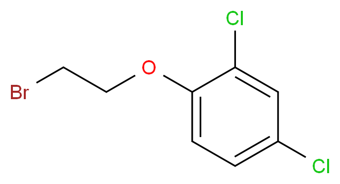 1-(2-溴乙氧基)-2,4-二氯苯_分子结构_CAS_6954-77-4)