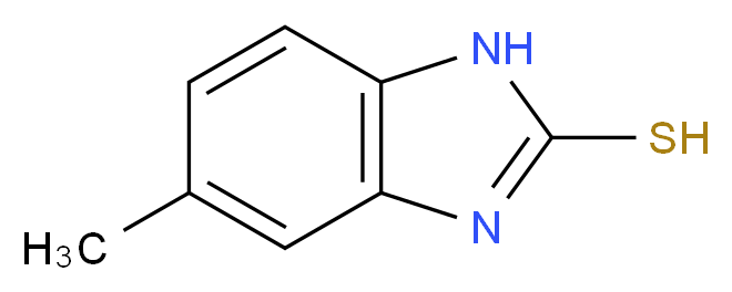 2-巯基-5-甲基苯并咪唑_分子结构_CAS_27231-36-3)