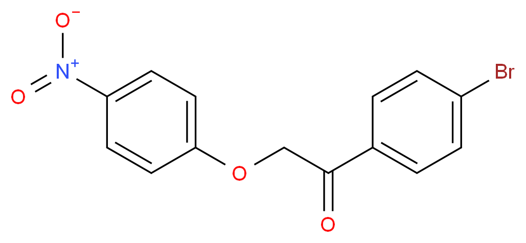 1-(4-bromophenyl)-2-(4-nitrophenoxy)ethan-1-one_分子结构_CAS_111946-84-0