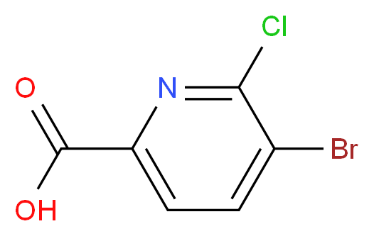 5-bromo-6-chloropyridine-2-carboxylic acid_分子结构_CAS_959958-25-9