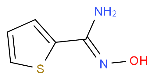 (Z)-N'-hydroxythiophene-2-carboximidamide_分子结构_CAS_53370-51-7